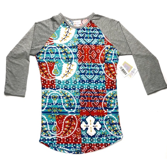 LuLaRoe Randy Raglan T-shirt - Picture 2 of 8